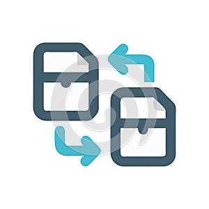 Data Deduplication Technology Icon