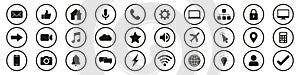 Technology icon set simple deign