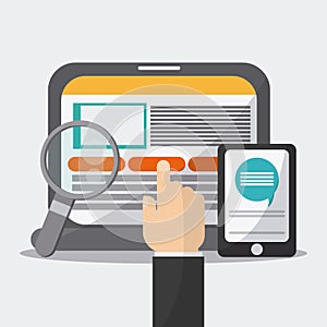 Technology icons design