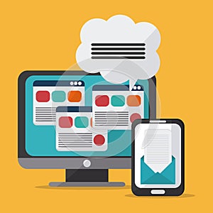 Technology icons design