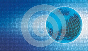 Global network technology image banner