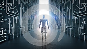 Robot move forward through future