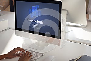 Technology Innovation Digital Evolution Homepage Concept
