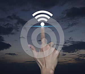 Technology internet communication concept