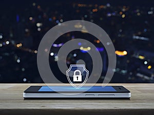 Technology internet security insurance online concept