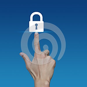 Technology internet security and safety online concept