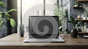 technology laptop on a desk