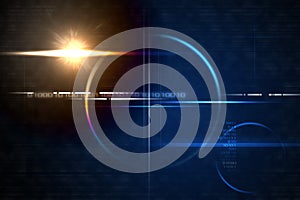 Technology lensflare backdrop