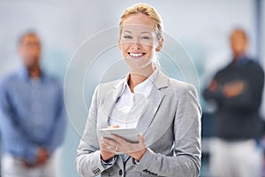 Technology makes this place run smoothly. Portrait of a female factory manager standing with her arms crossed.