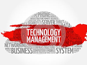 Technology Management word cloud