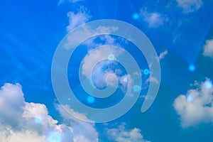 cloud storage digital technology internet network background, sytem hologram link working, web of internet of things