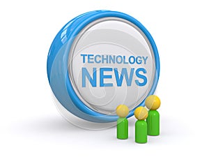 Technology news button