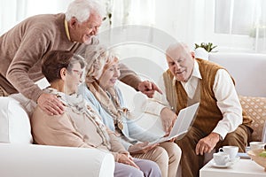 Technology in nursing home photo