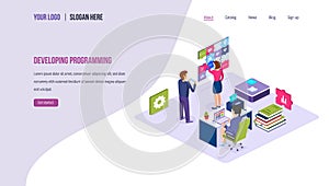Technology process of software development, SEO, mobile app, business solutions