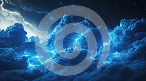 technology pulsating digital cloud