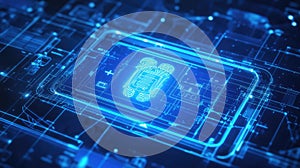 technology radiant effect on medical id card design