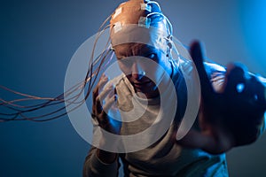 Technology-related hazards, human species change, evolution, and horrors.