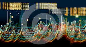 Technology and science background.Computer science engineering and block chain concept