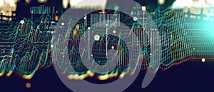 Technology and science background.Computer science engineering and block chain concept