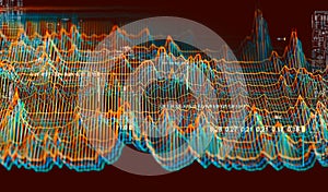 Technology and science background.Computer science engineering and block chain concept