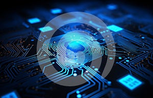 Technology security fingerprint digital identity biometric