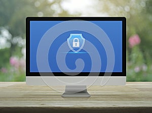 Technology security insurance online concept