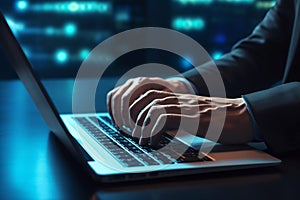 Technology security system and prevent hacker concept