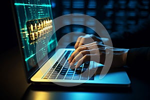 Technology security system and prevent hacker concept