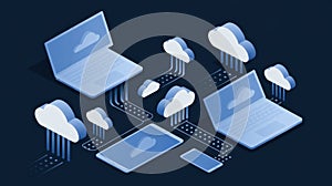 Technology Sharing Data Through Cloud Computing System at Night