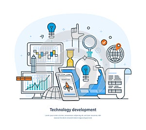 Technology software or web development and coding business processes