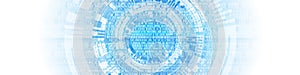 Technology background. Binary computer code. Vector illustratio