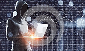 Technology, trade and theft concept