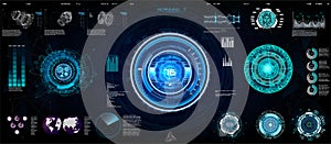 Technology Ui futuristic concept HUD, interface
