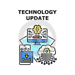 Technology update icon vector illustration