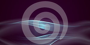 Technology vector background. Data visualization. Sound wave Vector abstract wave