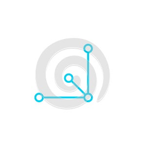 Technology - vector logo, icon template concept illustration. Computing network creative sign. Vector tech logo, icon