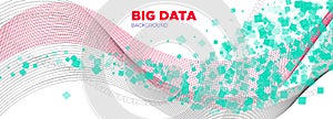 Technology Wallpaper. Matrix Vector. Big Data