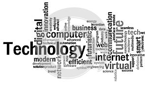 Technology word cloud