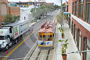 TECO Line Streetcar in Tampa, Florida, USA
