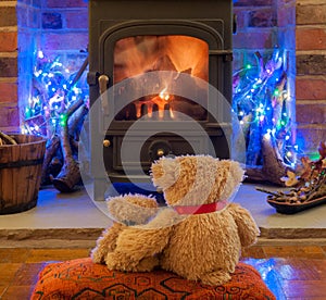 Teddies waiting for Santa Claus