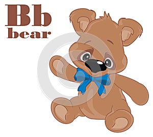 Teddy bear and abc