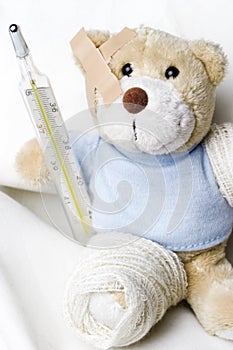 Teddy bear as a patient