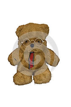 Teddy bear in business attire