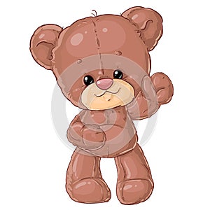 Teddy bear. Children character.