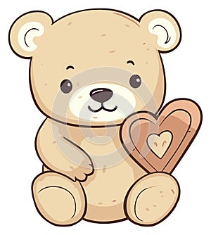 Teddy Bear with Love Heart