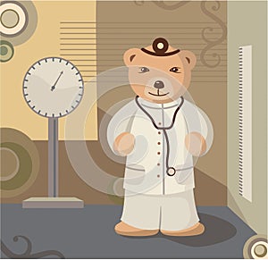 Teddy Bear Pediatrician Background