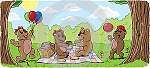 Teddy bear picnic photo