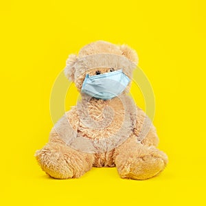 Teddy bear wear PP non-woven disposable medical face mask