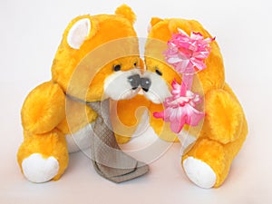 Teddy Bears : Valentines Day Card - Stock Photos