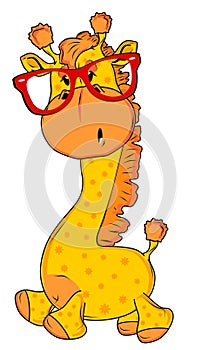 Teddy giraffe cartoon